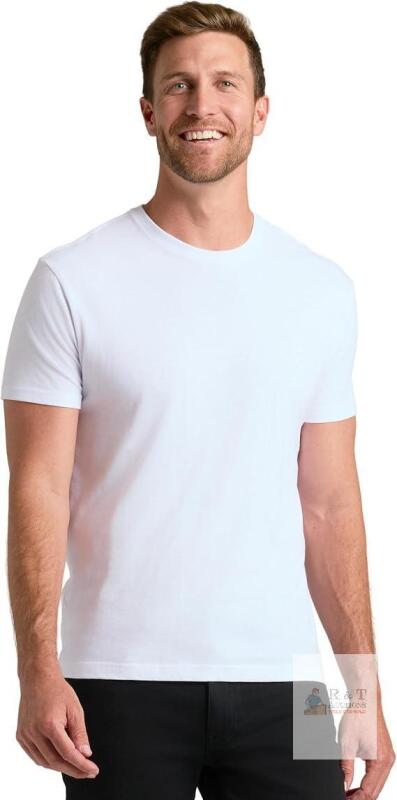 New XL True Classic Men's Premium Fitted Crew Neck T-Shirt in White