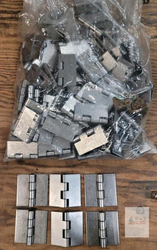 2" x 2" Steel Butt Hinges, Weld-On, Fixed Pin,