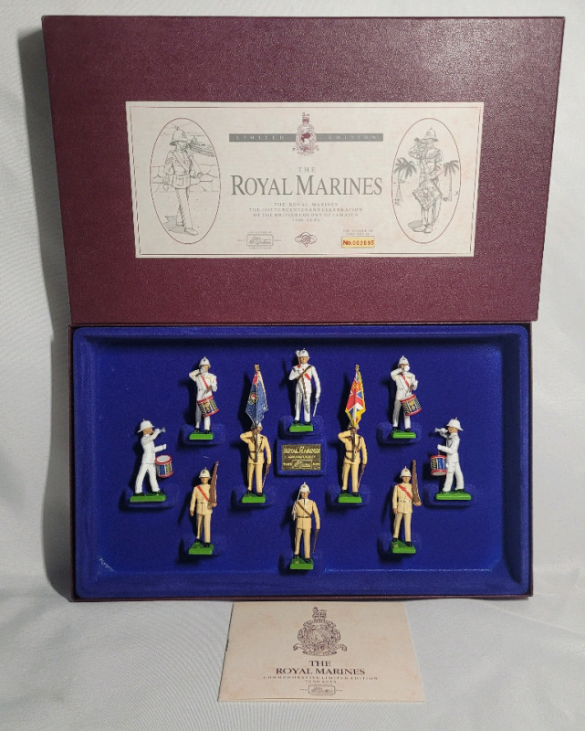 Britains ' British Colony : The Royal Marines ' Toy Soldier Lead Miniatures