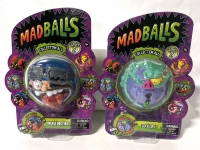 2 New MADBALLS Series 2 Gross Foam Balls: Bruise Brother #10, Lock Lips #08.