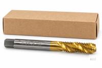 3/8"-16 Spiral Flute HSS Thread Tap, TiN Coated, UNC,