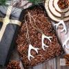 New Retail $53.98 Vercraft 2 Pairs of Deer Antler Christmas Tree Ornaments - Rustic, Elegant White Resin Deer Antlers - Hanging Ornament for Christmas Tree Decor - 2