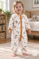 NEW Size 2&ndash;3T LAT LEE AND TOWN Woodland Animal Toddler Sleep Sack with Legs & Removable Sleeves,