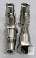 NEW Universal 304 Stainless Steel Oxygen O2 Sensor Extender Spacers, M18 x 1.5, Set of 4, Mesh Screen