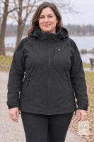 Gohero Softshell Outdoor Jacket, XL, Black, Water-Resistant, Windproof, Multiple Pockets