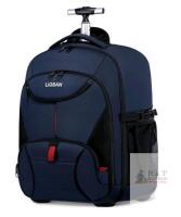 NEW LIGSAN Rolling Backpack, 17.3" Laptop Compartment, 45L Capacity, Water-Resistant, Navy Blue