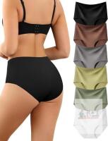 New Levao Women's High Waist Seamless Underwear Soft No Show Briefs 6 Pack