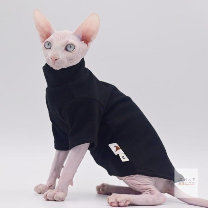 New Size Med DUOMASUMI Sphynx Cat Clothes Self-Heating Warm Thermal Underwear for Hairless Cats, Kittens & Small Dogs