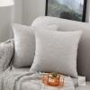 New MERNETTE Pack of 2, Linen Decorative Square Throw Pillow Cover Cushion Covers 24x24