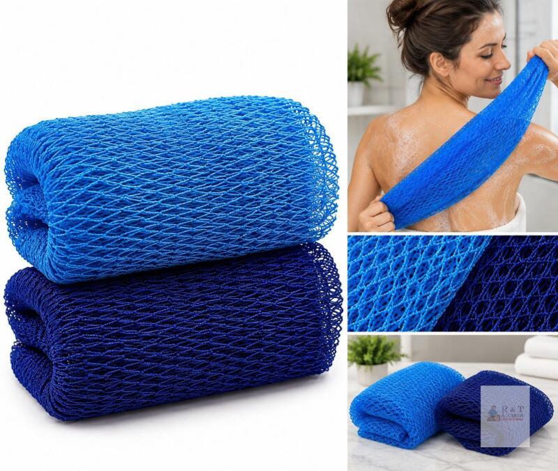 frican Exfoliating Net Sponges, Authentic, Real, Body Scrubber, Long- Wash Cloth, Body Exfoliator