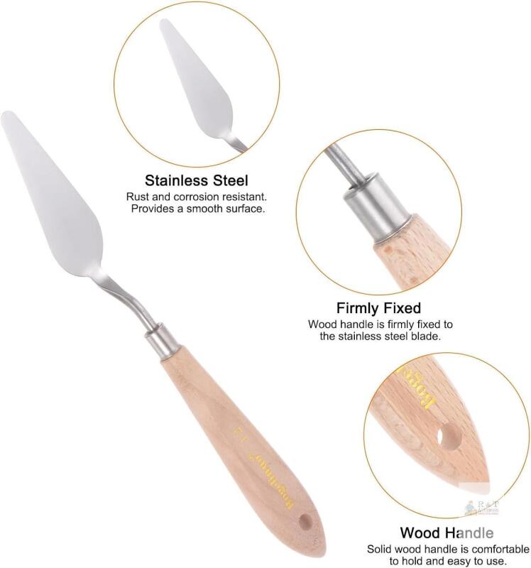 New No.12 Painting Palette Knife Stainless Steel Pallet Knife