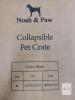 NEW Noah & Paw XL Collapsible Dog Crate, 36"x25"x23", Black, Stainless Steel Frame, 900D Oxford Fabric - 3