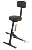 AS NEW STRICH SGT-30 Adjustable Guitar Stool with Backrest, Black, Foldable, Height 22&ndash;30.3 in