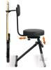 AS NEW STRICH SGT-30 Adjustable Guitar Stool with Backrest, Black, Foldable, Height 22&ndash;30.3 in - 3
