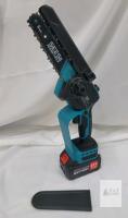 NEW SEESII P6 Plus Cordless 6" Pruning Saw, 21V 3.0Ah Li-ion, 600W Max Power, Chainsaw w/Bar Cover- READ DESC