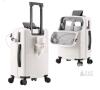NEW White Polycarbonate Carry-On Suitcase, 360&deg; Spinner Wheels, USB Port, Cup Holder - 2