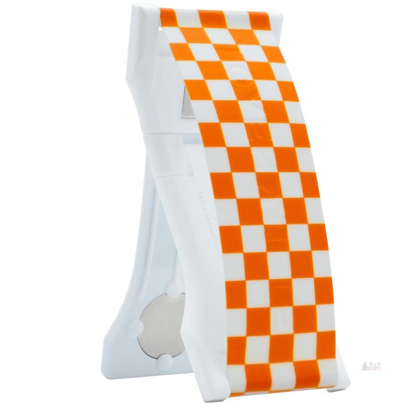 NEW LoveHandle PRO Grip, Orange Checkered, Kickstand & Magnetic Mount