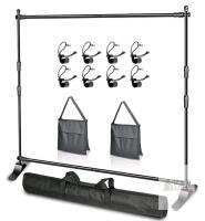 NEW EMART EM-DBS88 Adjustable 10x8ft Backdrop Stand Kit with Carrying Case