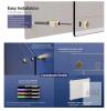 NEW Yeoux 17" x 23" Clear Glass Monthly Dry Erase Calendar Board with Markers and Mounting Hardware - 2