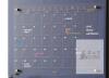 NEW Yeoux 17" x 23" Clear Glass Monthly Dry Erase Calendar Board with Markers and Mounting Hardware - 3