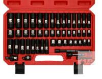 NEW MIXPOWER MT009 49-Piece 3/8" Drive SAE/Metric Impact Socket Set with Extensions & Case
