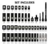 NEW MIXPOWER MT009 49-Piece 3/8" Drive SAE/Metric Impact Socket Set with Extensions & Case - 2