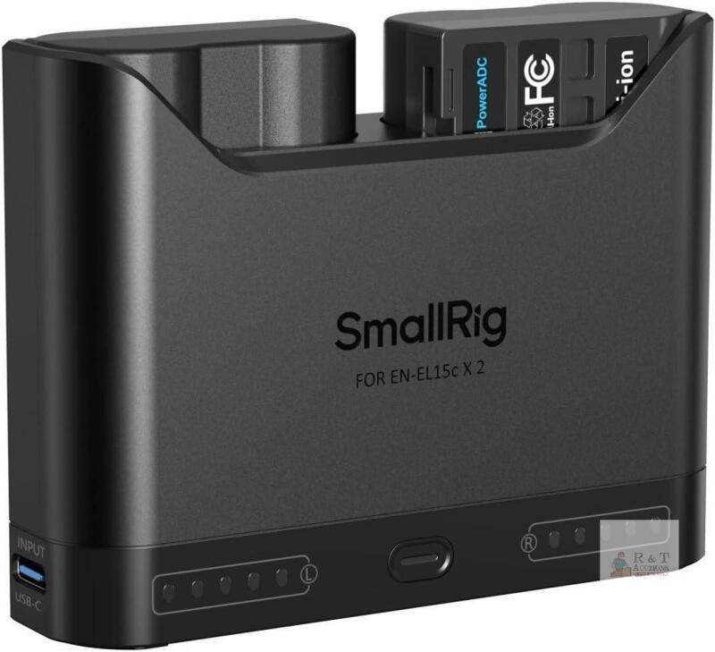 New SMALLRIG EN-EL15c Camera Battery Set for Nikon, 22.5W Dual Slot Charger, 1940mAh Batteries, Full Compatible With Nikon ZR, Z6III, Zf, Z8, Z7II, Z7, Z6II, Z6, D850, D810, D780, D750, D500, D7500, D7200