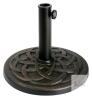 NEW Decorative Cast Iron Outdoor Umbrella Base with Woven Pattern, 40 lbs, 18" Diameter