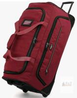 NEW TONRUYN Rolling Duffel Bag 85L, 29" Wheeled Luggage, Shoe & Wet Compartments, Burgundy