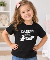 New Size 110 (4-5T) Toddler Baby Girl T Shirt Tops Daddy&rsquo;s Princess Statement
