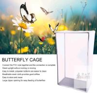 NEW Butterfly Habitat Cage, 29.9 x 16.5 x 48 inches, PVC Frame, Clear Mesh, Zipper Opening