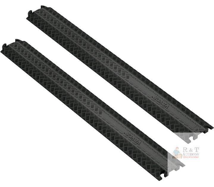 VEVOR CP-1P-2 Drop-Over Cable Cover Ramp, 2-Pack, 2,000 lbs Capacity