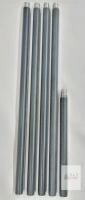 Threaded Graphite Rods 12.25" & 10.25" x 0.5" Diameter, Lot of 5 &ndash; Industrial Lab Grade