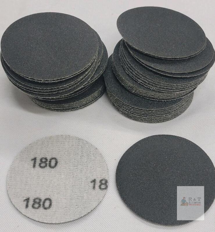 2-Inch 180 Grit Hook and Loop Sanding Discs, 50 Pieces, Aluminum Oxide