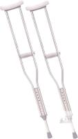 NEW Drive Medical Adjustable Aluminum Crutches, Small, Gray, 4'6"-5'2" User, 300 lb Capacity, Pair