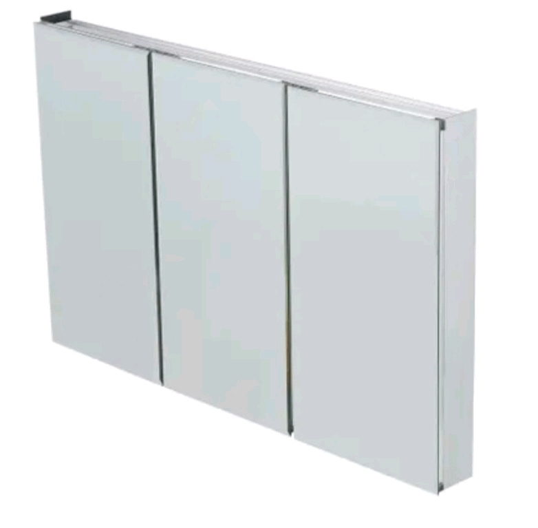 Pegasus 48"×31" Tri-View Bathroom Medicine Cabinet w/Beveled Mirror - New