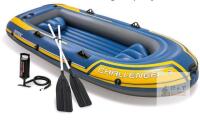 NEW Intex Challenger 3 Inflatable Boat Set, 3-Person, 9ft 8in, 704lb Capacity, Oars & Pump Included