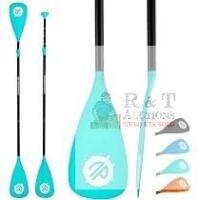 Abahub Adjustable SUP Paddle, Teal, Aluminum Shaft, 68-84 Inch, T-Handle, Lightweight