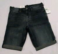 New Ladies Knee Length Slim Fit Denim Shorts from H&M Size 34