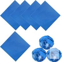100pcs Candy Wrappers Foil 4" X 4" Square Chocolate Wrappers, Aluminum New 100 Foil Candy Wrappers for Homemade Candy, Individual Chocolate Packaging