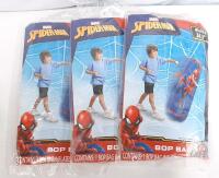 3 Marvel Spider-Man Bop Bag Inflatable 34.5" Tall Kids Punching Toy, Repair Kit, No. 34572, Age 3+