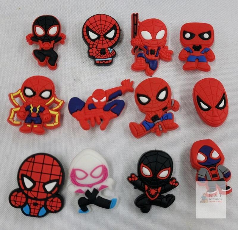 Marvel Spider-Man Shoe Charms 12-Pack &ndash; Assorted Designs