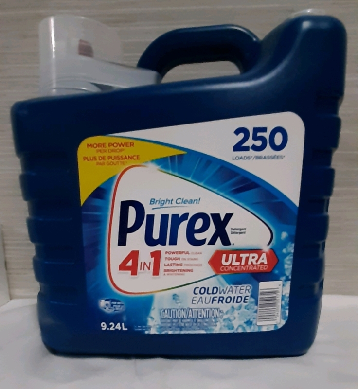 New, Purex Ultra Cold Water Laundry Detergent 9.24 L