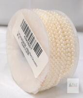 3mm Ivory Faux Pearl Garland, 3m (9.8ft) Craft String Pearls