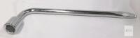 Norkmidi L-Shaped Lug Wrench, 17mm Hex Socket, 13.98" Length, Chrome-Plated Carbon Steel