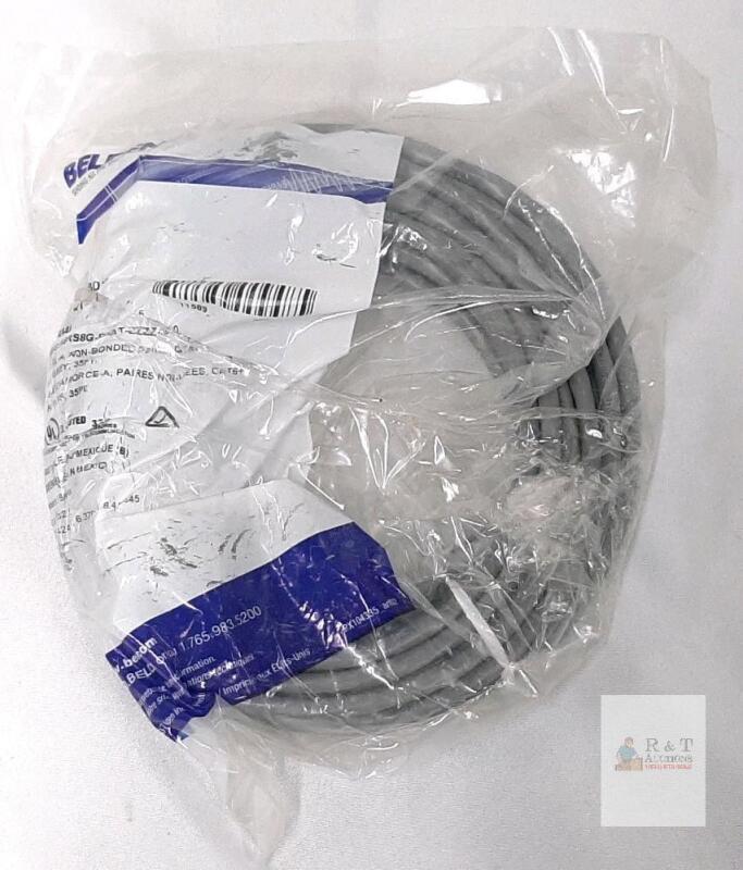 Belden Cat6 Ethernet Patch Cable, 35 ft, Grey, Model VXPC-H6RS8G-BPAT-ZZZZS-035