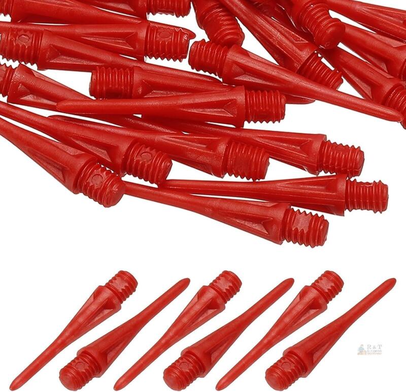 New YELARXI Plastic Dart Tips, Thread Soft Tip Dart Points Replacement | Accessories Fitting Electronic Dartboard