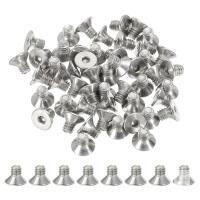 New #8-32 x 1/4 Inch Flat Head Socket Cap Screws, 50 Pack 304 Stainless Steel Flat Countersunk Bolts Hex Socket Drive Machine Screws Full Thread Coarse Thread UNC Grade 6.8