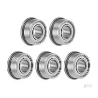 New uxcell F685ZZ Flange Ball Bearing 5x11x5mm Shielded Chrome Bearings 5pc
