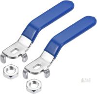 Chrome Iron Valve Lever Handle, 2 Pack, mes230316ee2523, Fits Standard Valves,